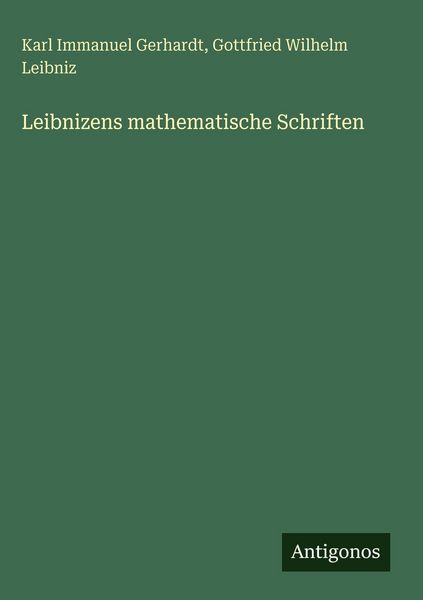 Produktbild: Leibnizens mathematische Schriften