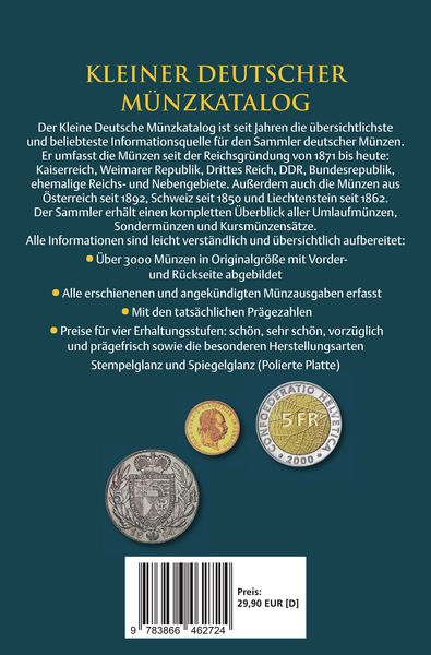 Produktbild: Kleiner deutscher M&uuml;nzkatalog