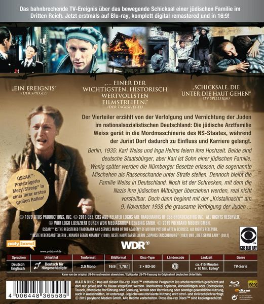 Produktbild: Holocaust - Die Geschichte der Familie Weiss - Komplett HD-Remastered - Erstmals in 16:9 [2 BRs]