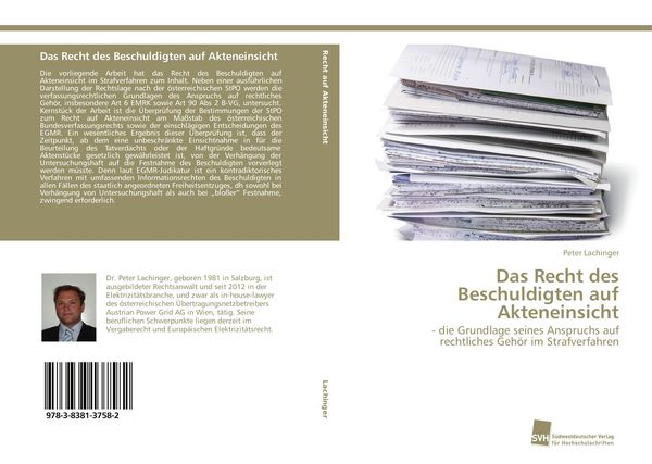 Produktbild: Das Recht des Beschuldigten auf Akteneinsicht