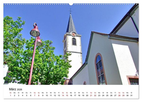 Produktbild: Wiesloch - Spaziergang durch die Altstadt (Wandkalender 2026 DIN A2 quer), CALVENDO Monatskalender