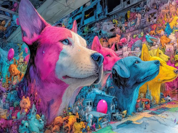 Produktbild: CALVENDO Puzzle Bunte Stadt | 1000 Teile Lege-Gr&ouml;&szlig;e 64x48cm Foto-Puzzle f&uuml;r gl&uuml;ckliche Stunden