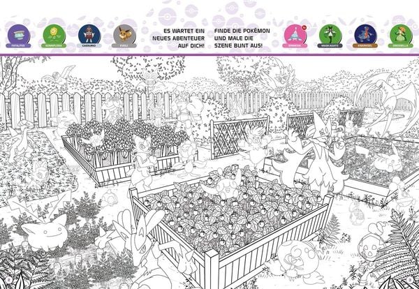 Produktbild: Pok&eacute;mon: Das verr&uuml;ckte Wimmelmalbuch - Entdecke Paldea!