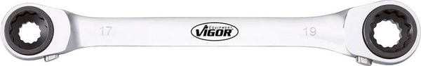 Produktbild: Vigor V2705 Doppel-Ringratschenschl&uuml;ssel-Satz Schl&uuml;sselweite (Metrisch) 10 - 19mm