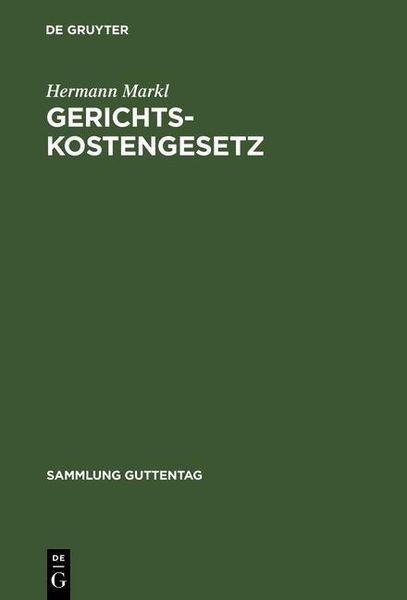 Produktbild: Gerichtskostengesetz