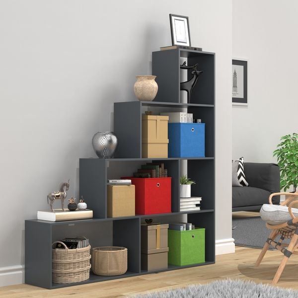Produktbild: Holz Regal Raumteiler Standregal B&uuml;cher Dubila L