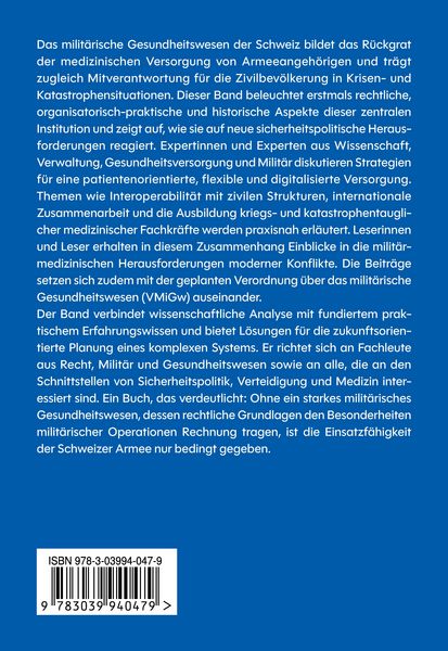 Produktbild: Milit&auml;risches Gesundheitswesen