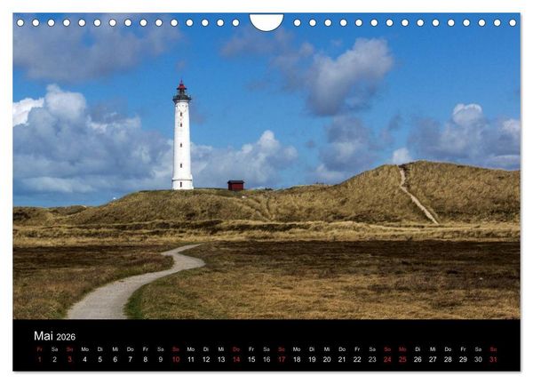 Produktbild: D&auml;nemark - Umgebung von Hvide Sande (Wandkalender 2026 DIN A4 quer), CALVENDO Monatskalender