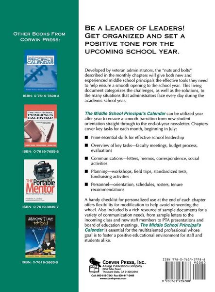 Produktbild: The Middle School Principal's Calendar