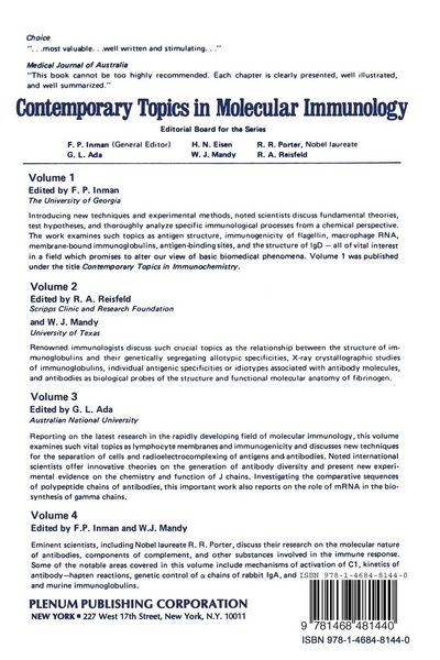 Produktbild: Contemporary Topics in Molecular Immunology