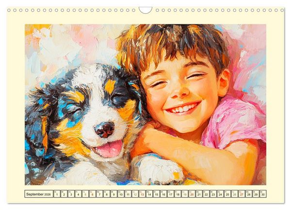Produktbild: Mensch und Hund. Herzensverbindungen (Wandkalender 2026 DIN A3 quer), CALVENDO Monatskalender