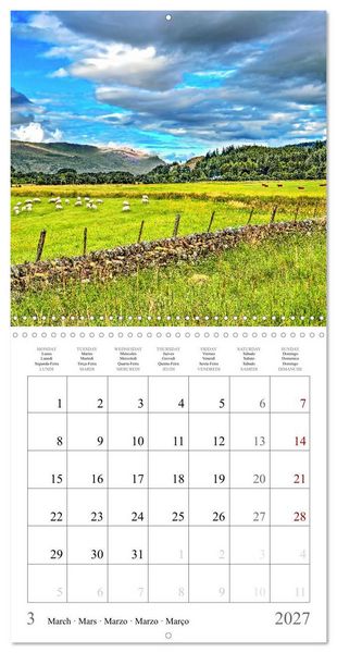 Produktbild: Scotland - Magical landscapes of the Highlands (Wall Calendar 2027 12 &times; 12 Inch) CALVENDO 12 Month Wall Calendar