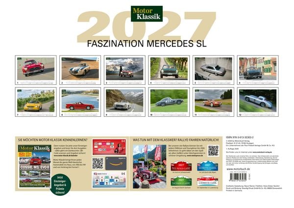 Produktbild: Motor Klassik Kalender 2027