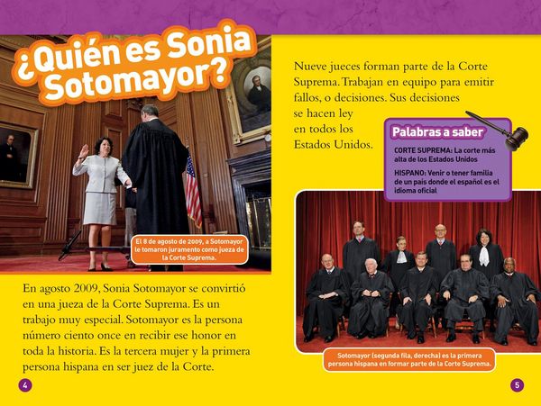 Produktbild: National Geographic Readers: Sonia Sotomayor (L3, Spanish)