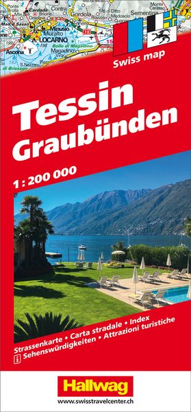 Produktbild: Tessin und Graub&uuml;nden Strassenkarte 1:200 000 - LZ bis 2026