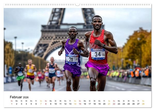 Produktbild: Marathon Power (Wandkalender 2026 DIN A2 quer), CALVENDO Monatskalender
