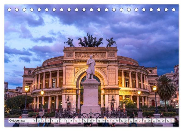 Produktbild: Sizilien - Palermo (Tischkalender 2026 DIN A5 quer), CALVENDO Monatskalender