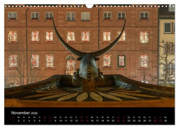 Produktbild: Pirmasens bei Nacht (Wandkalender 2026 DIN A3 quer), CALVENDO Monatskalender