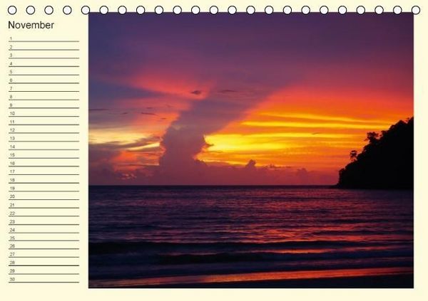 Produktbild: Colours by the sea / Birthday Calendar / UK-Version (Table Calendar perpetual DIN A5 Landscape)