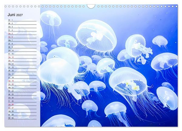 Produktbild: Quallen - Faszinierende Urzeitwesen der Meere (Wandkalender 2027 DIN A3 quer), CALVENDO Monatskalender
