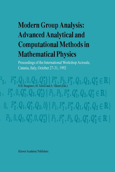 Produktbild: Modern Group Analysis: Advanced Analytical and Computational Methods in Mathematical Physics