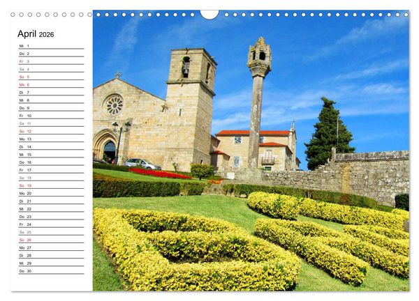 Produktbild: Jakobsweg - Camino Portugues Central (Wandkalender 2026 DIN A3 quer), CALVENDO Monatskalender
