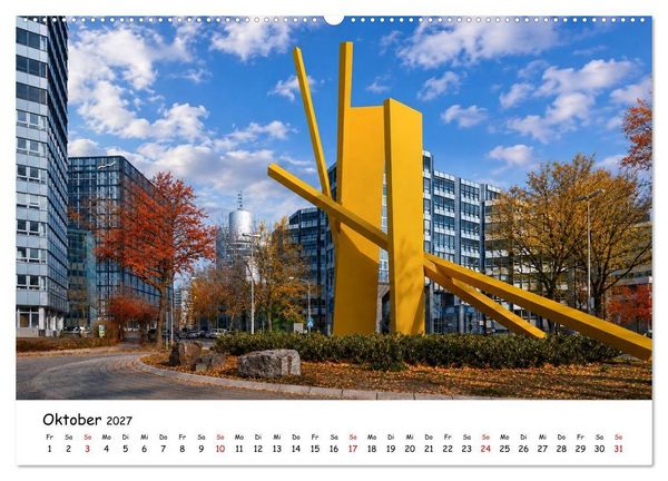 Produktbild: Eschborn Fachwerk und Finanzen (Wandkalender 2027 DIN A2 quer), CALVENDO Monatskalender