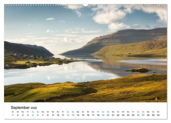 Produktbild: F&auml;r&ouml;er - Archipel im Nordmeer (Wandkalender 2026 DIN A2 quer), CALVENDO Monatskalender