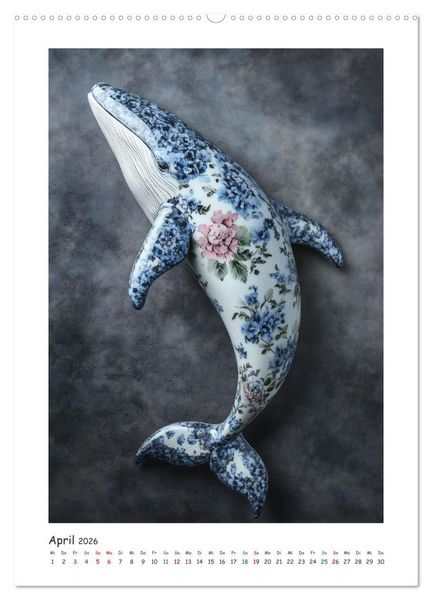 Produktbild: Kunst trifft Natur (hochwertiger Premium Wandkalender 2026 DIN A2 hoch), Kunstdruck in Hochglanz