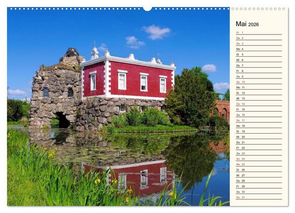 Produktbild: Spaziergang durch den W&ouml;rlitzer Park (hochwertiger Premium Wandkalender 2026 DIN A2 quer), Kunstdruck in Hochglanz