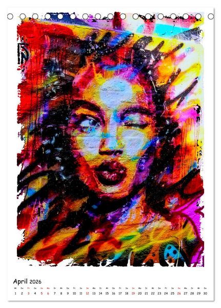 Produktbild: Street Art in Gent (Tischkalender 2026 DIN A5 hoch), CALVENDO Monatskalender
