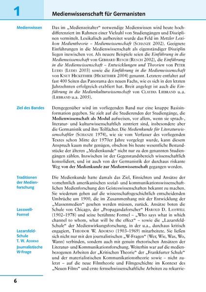 Produktbild: Uni-Wissen Germanistik/GK Medienwissenschaften