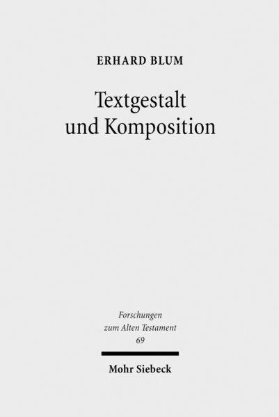 Produktbild: Textgestalt und Komposition
