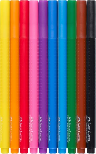 Produktbild: Faber-Castell Filzstifte Grip Colour Marker, 10er Set