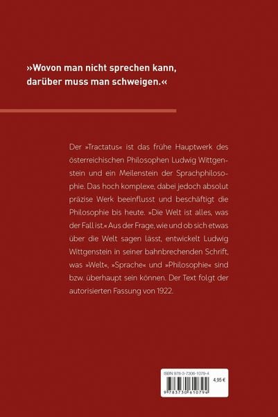 Produktbild: Tractatus logico-philosophicus