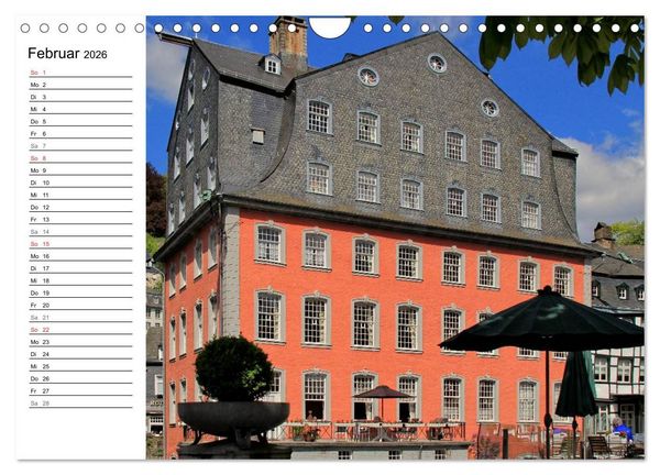 Produktbild: Eine Perle in der Eifel - Monschau (Wandkalender 2026 DIN A4 quer), CALVENDO Monatskalender