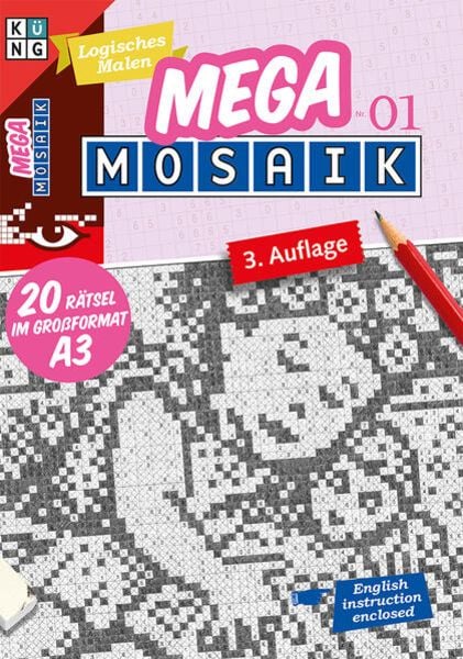 Mega-Mosaik 01, Set von Conceptis Puzzles, Keesing Schweiz AG, 978-3-906238-64-7