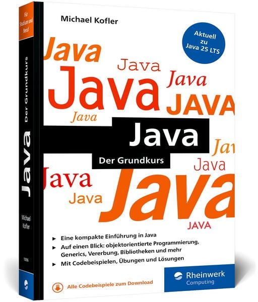 Java, Taschenbuch von Michael Kofler, Rheinwerk, 978-3-367-10896-1