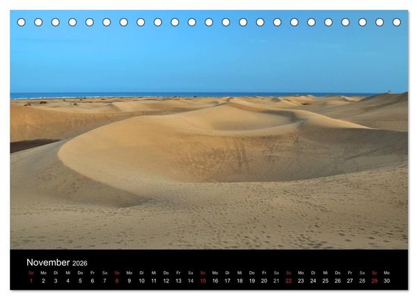 Produktbild: GRAN CANARIA/D&uuml;nen von Maspalomas (Tischkalender 2026 DIN A5 quer), CALVENDO Monatskalender