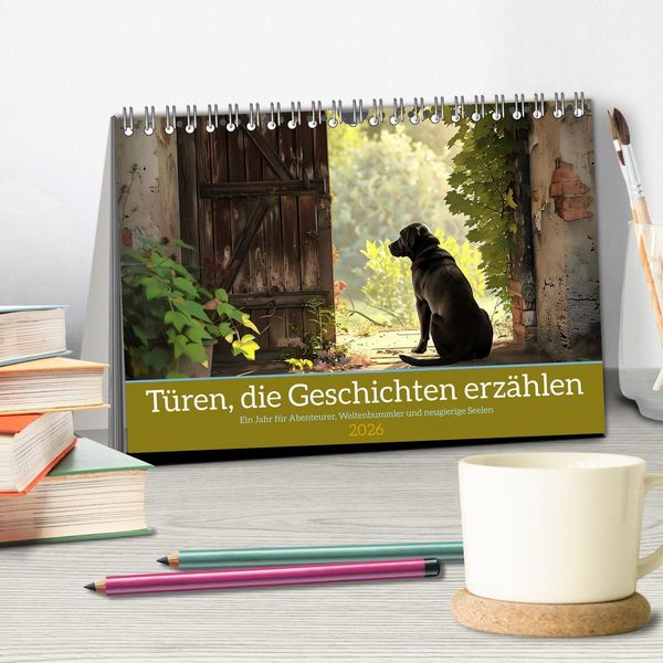 Produktbild: T&uuml;ren, die Geschichten erz&auml;hlen (Tischkalender 2026 DIN A5 quer), CALVENDO Monatskalender