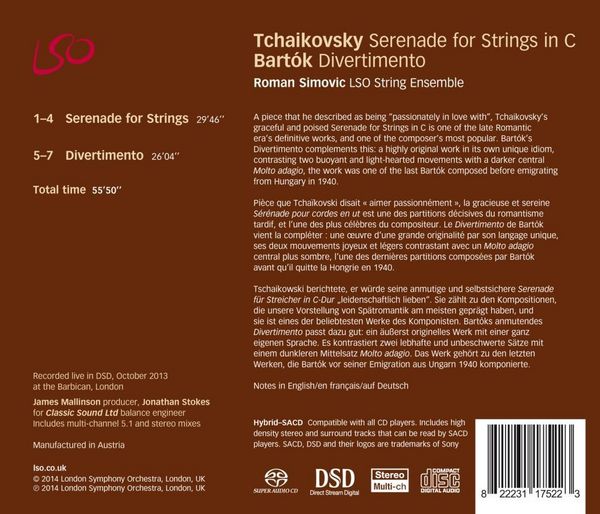 Produktbild: Serenade for Strings in C/Divertimento