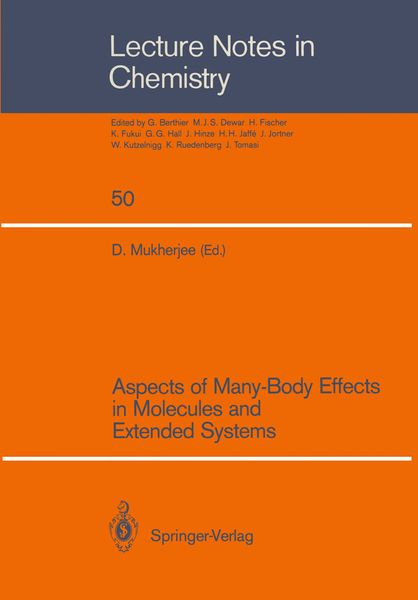 Produktbild: Aspects of Many-Body Effects in Molecules and Extended Systems