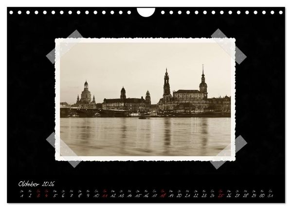 Produktbild: Dresden - Ein Kalender mit Fotografien wie aus einem alten Fotoalbum (Wandkalender 2026 DIN A4 quer), CALVENDO Monatskalender
