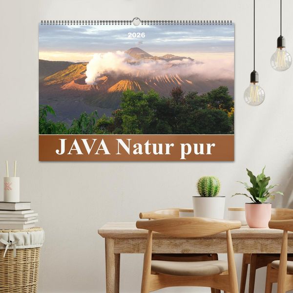 Produktbild: JAVA Natur pur (Wandkalender 2026 DIN A2 quer), CALVENDO Monatskalender