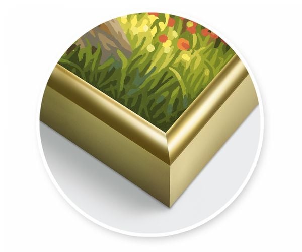 Produktbild: MNZ - 2 x Alurahmen Gold 24 x 30 cm