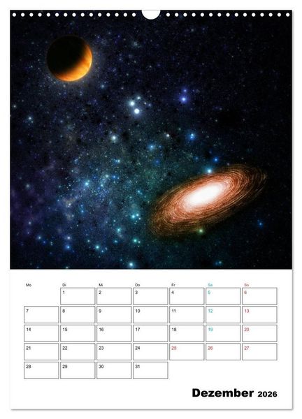 Produktbild: Im Weltraum (Wandkalender 2026 DIN A3 hoch), CALVENDO Monatskalender