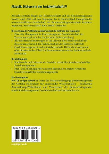 Produktbild: Aktuelle Diskurse in der Sozialwirtschaft IV