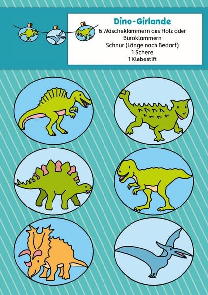 Produktbild: Lass uns basteln &ndash; Bastelbuch ab 4 Jahre &ndash; Dinosaurier