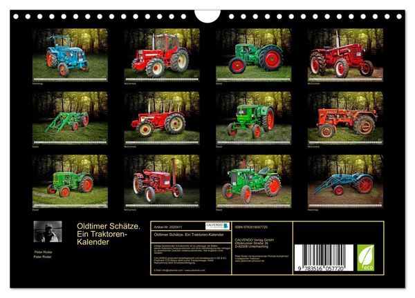 Produktbild: Oldtimer Sch&auml;tze. Ein Traktoren-Kalender (Wandkalender 2026 DIN A4 quer), CALVENDO Monatskalender