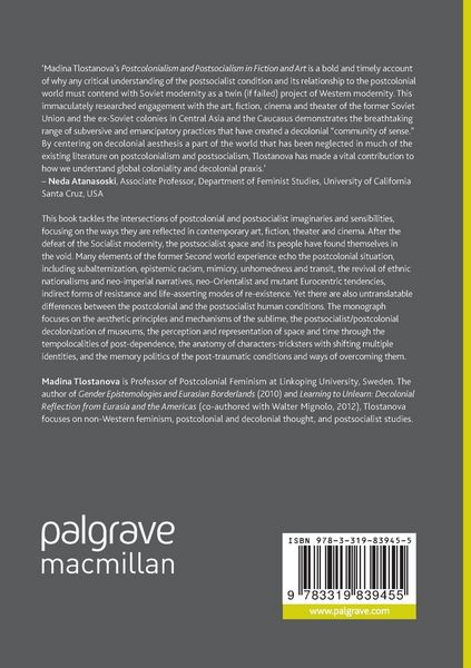 Produktbild: Postcolonialism and Postsocialism in Fiction and Art